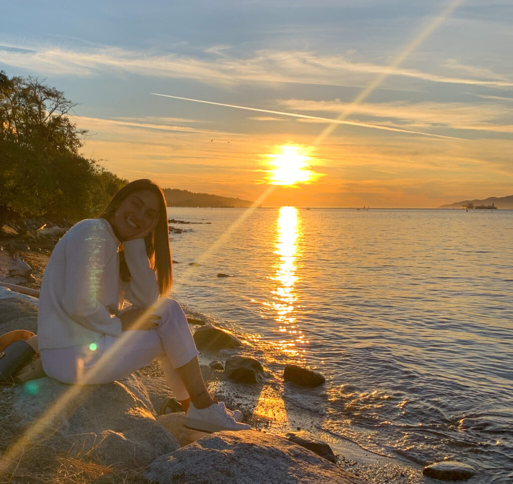 girl in sunset