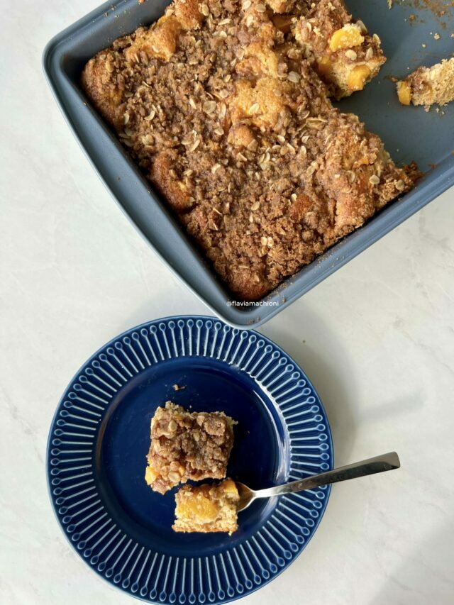 Receita de cuca de pêssego
