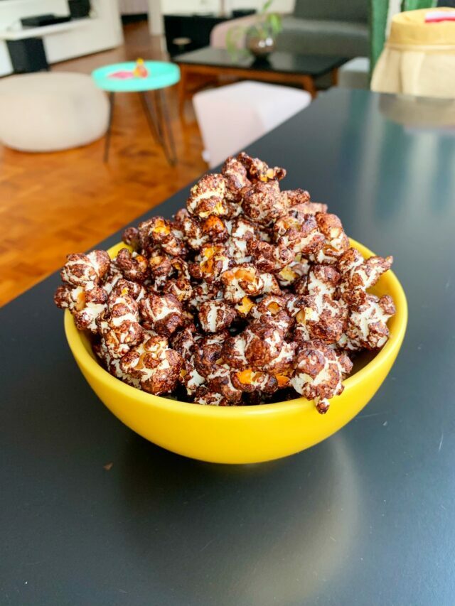 Pipoca doce fácil e saudável